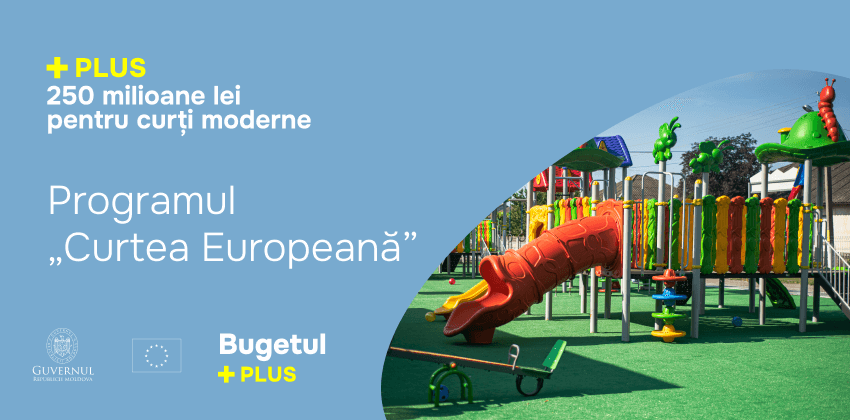 250 milioane lei pentru curți moderne – Programul „Curtea Europeană”